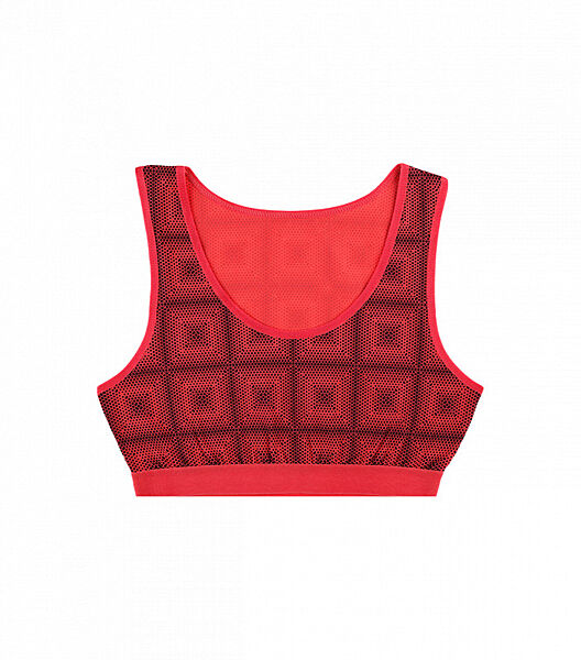 Підлітковий топ з малюнком на широких бретельках