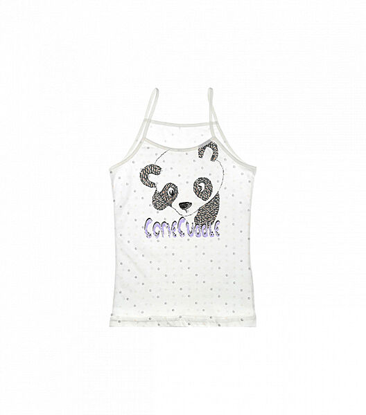 Дитячий майка для дівчатокзмалюнкомна тонких бретельках