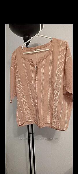 Футболка этно стиль бохо оверсайз. Блуза хлопок бохо этно. Балахон