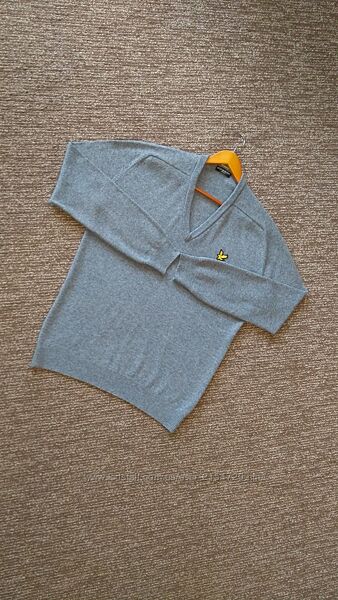100 вовна Теплий светр джемпер пуловер Lyle & Scott