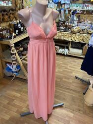 Персиковый летний сарафан 