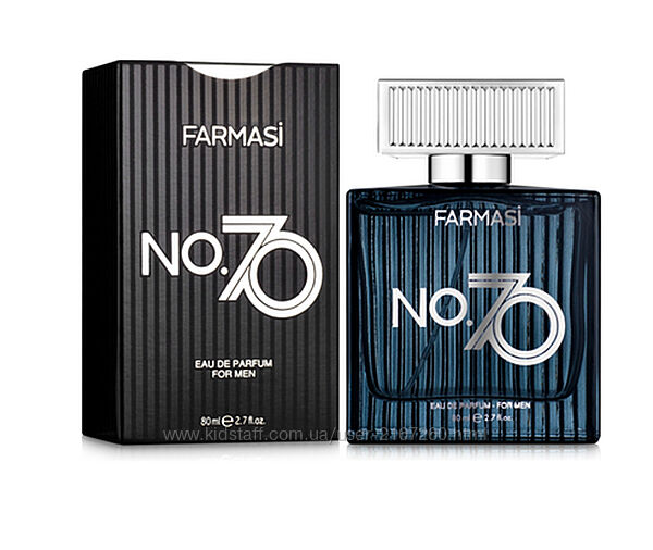 Чоловіча парфумована вода no. 70 farmasi, 80 мл фармасі