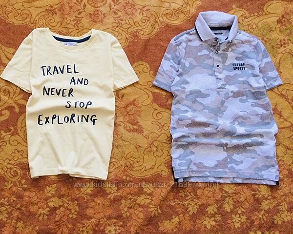 6-8 рок. , 122-128 зріст F&F. H&M Літня футболка, поло з коротким рукавом. н
