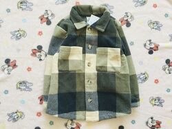 1-3 рок. , H&M стильна тепла куртка сорочка, дуже крута модель на осінь -