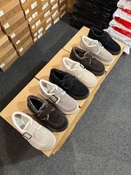 Стильні анатомічні замшеві лофери зимові