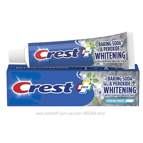 Лучшая отбеливающая зубная паста Crest Baking Soda&Peroxide Whitening