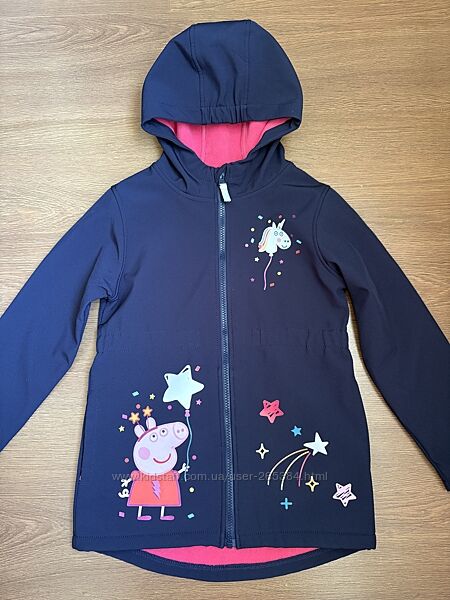 Вітровка, куртка, демісезонна куртка, софтшел Peppa Pig, 128