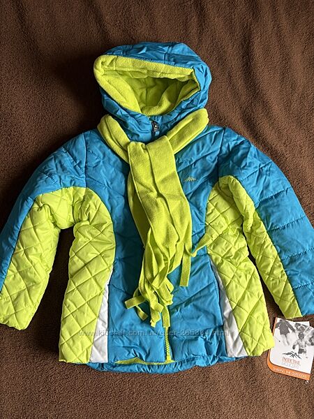 Дуже гарна демі куртка для дівчинки Pacific trail з шарфом.