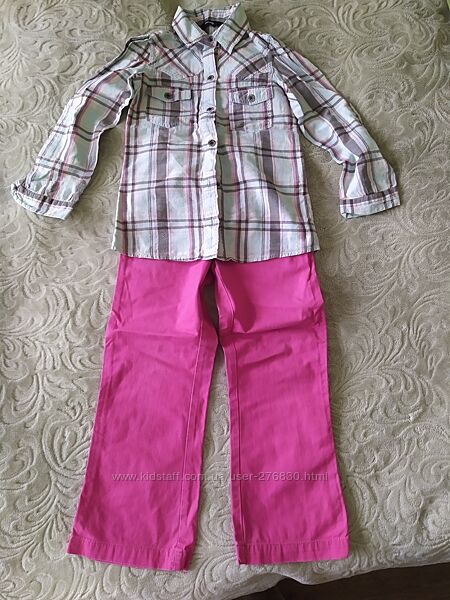 Стильний комплект з натуральної тканини на зріст приблизно 110-116 см